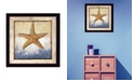 Trendy Decor 4U Starfish By Ed Wargo, Printed Wall Art, Ready to hang, Black Frame, 14" x 14"